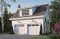 front - BASE MODEL - Two-car garage plan, country style, storage area on second floor - Mustang