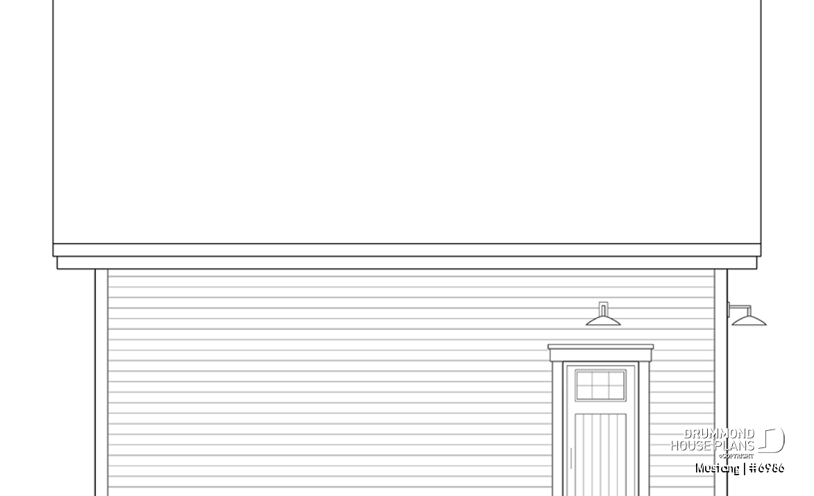 rear elevation - Mustang