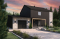 front - BASE MODEL - Modern eco-friendly house plan with a greehouse and a private master bedroom and home office on second floor - Summit