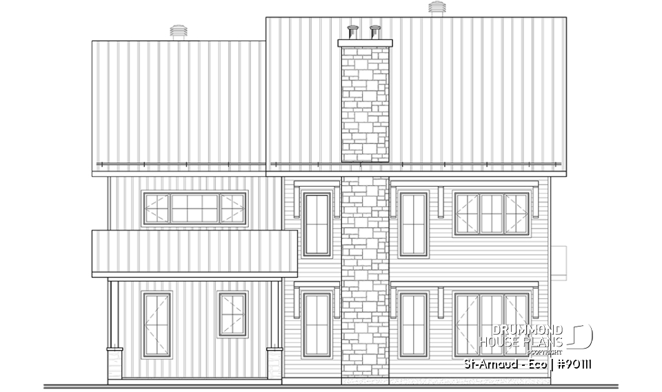 rear elevation - St-Arnaud - Eco