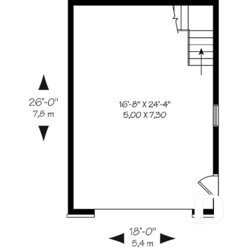 1st level - Ample 1-car garage with storage space on second floor - The Carriage Colonial 2