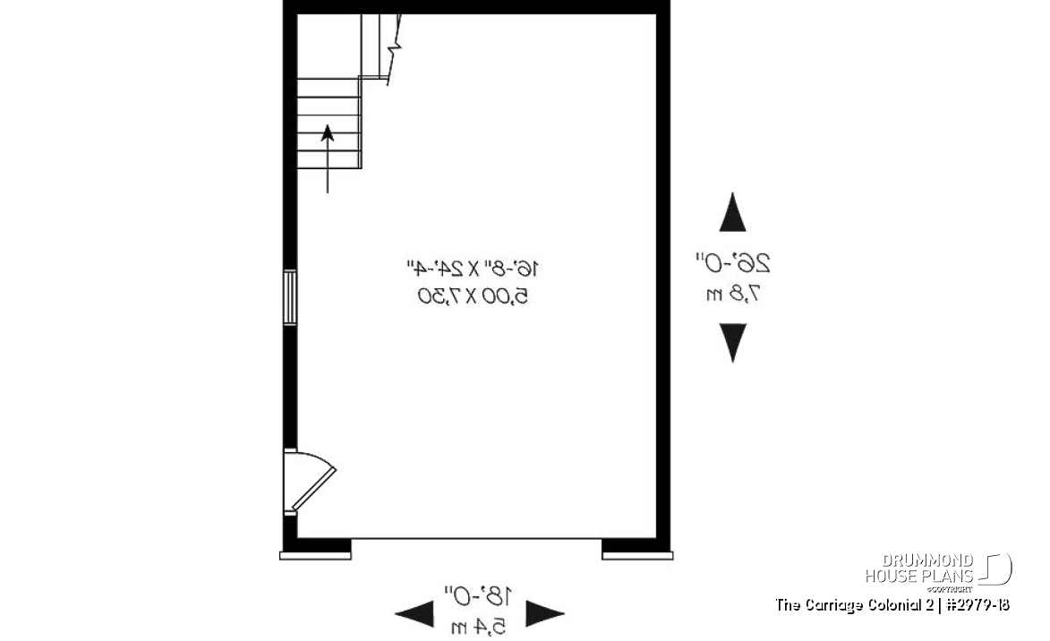 1st level - Ample 1-car garage with storage space on second floor - The Carriage Colonial 2