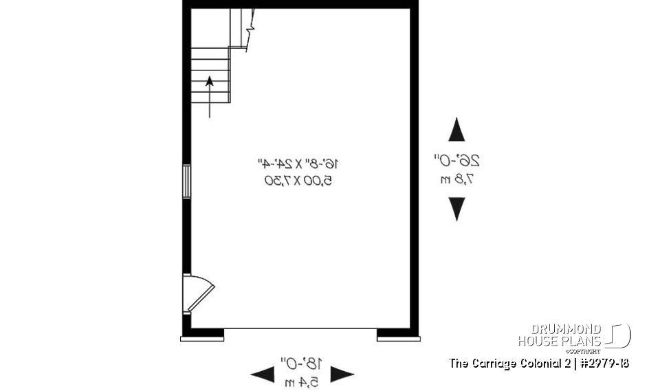1st level - Ample 1-car garage with storage space on second floor - The Carriage Colonial 2