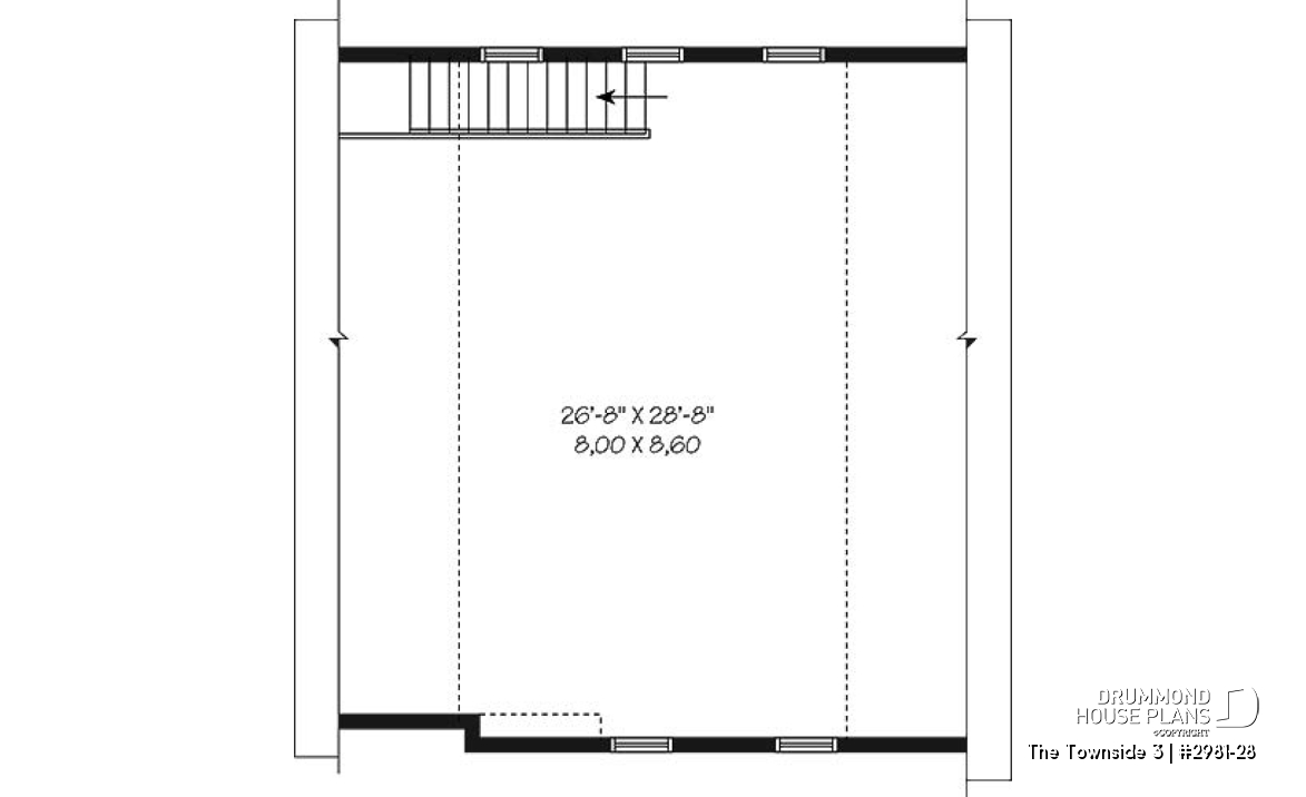 2nd level - 2-car garage with second floor storage room - The Townside 3