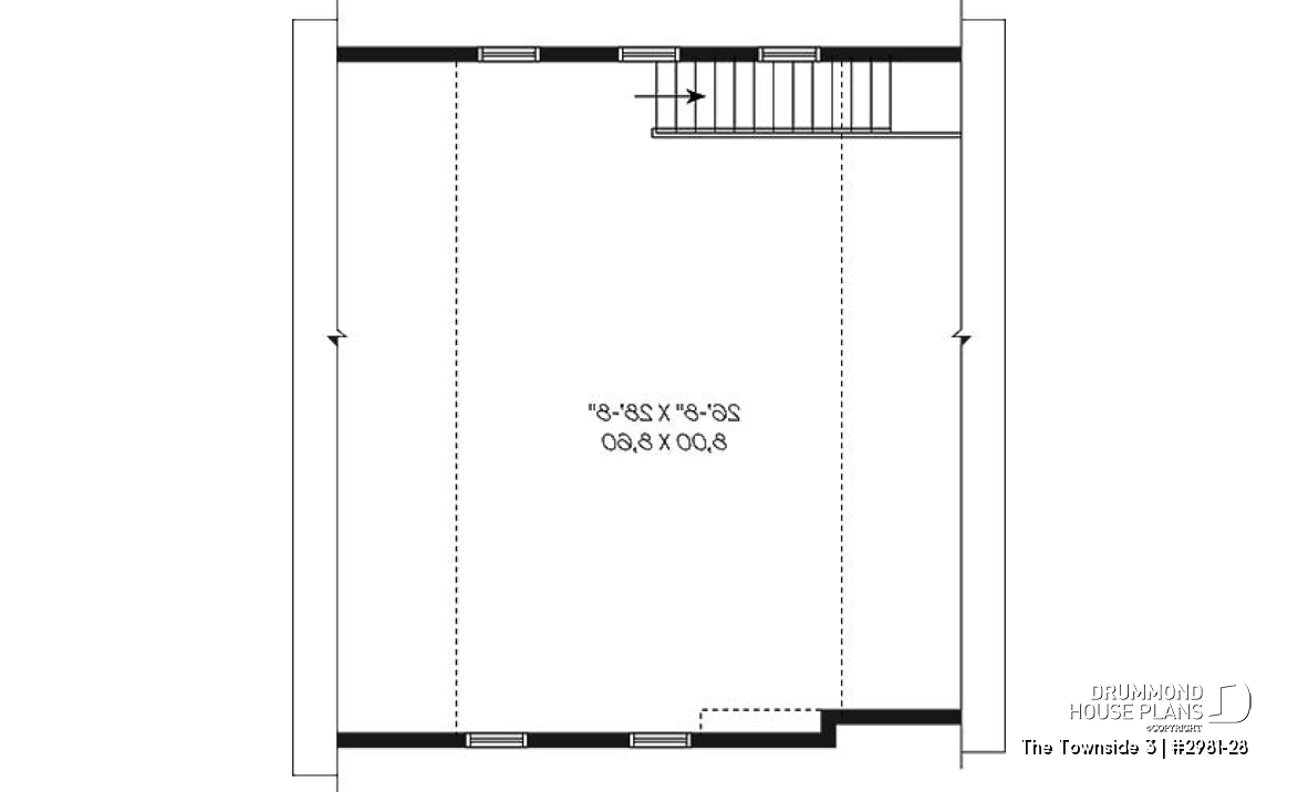 2nd level - 2-car garage with second floor storage room - The Townside 3