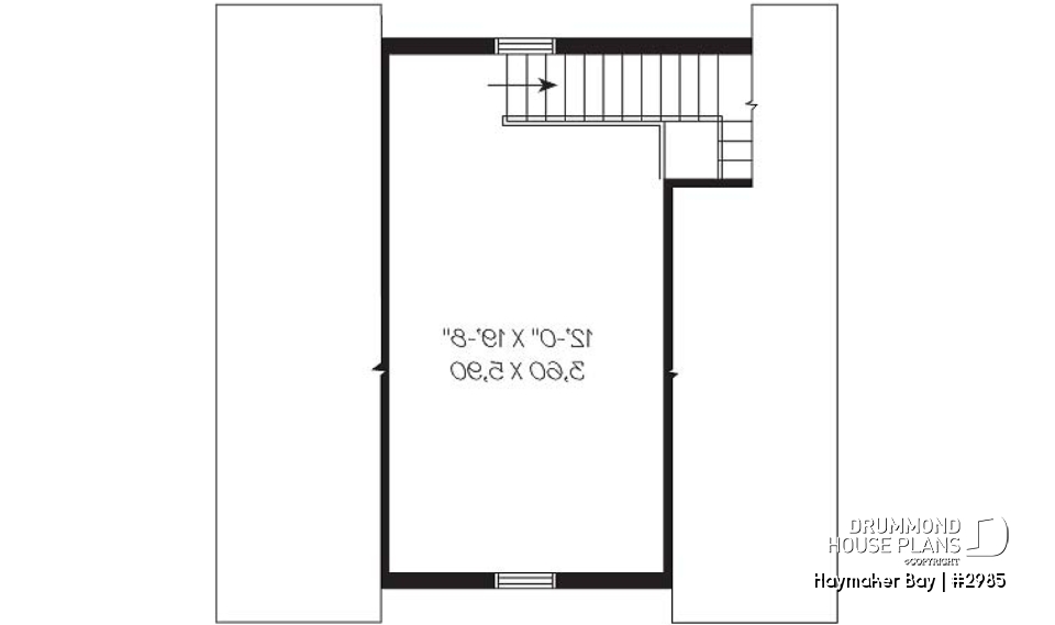 2nd level - Stylish 2-storey 2-car garage plan - Haymaker Bay