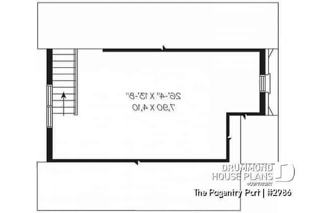 2nd level - 2-car garage plan with storage in attic - The Pagentry Port