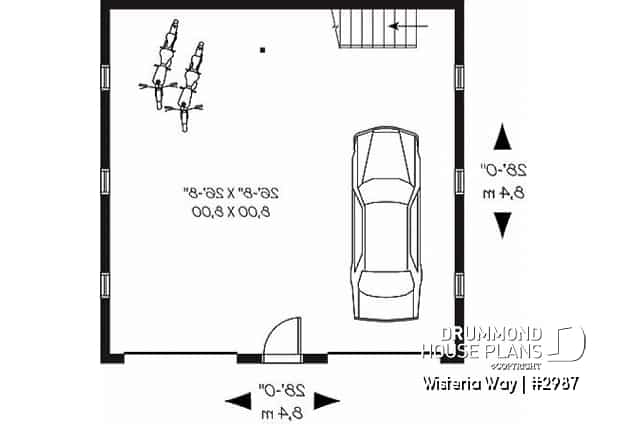 1st level - Double car garage with bonus space in attic. - Wisteria Way