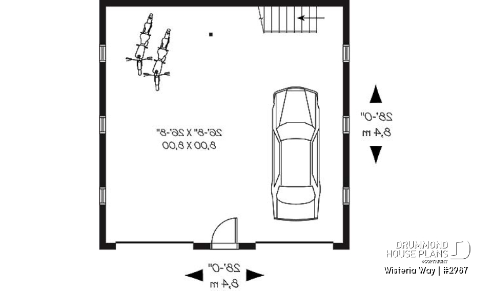 1st level - Double car garage with bonus space in attic. - Wisteria Way