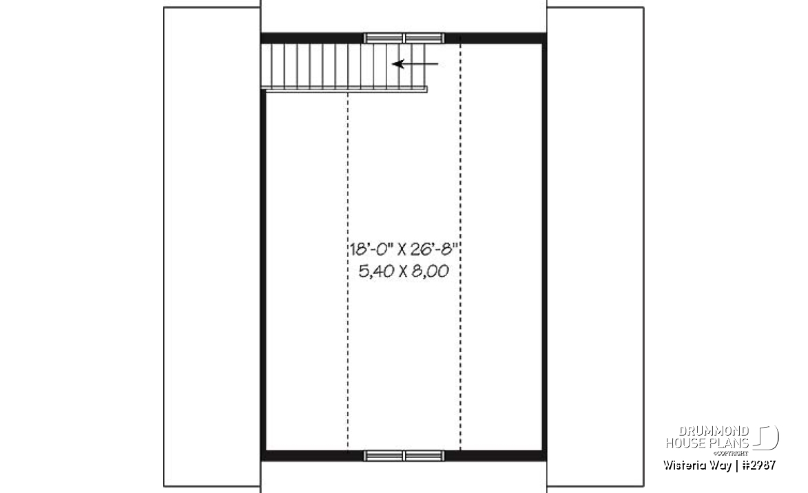 2nd level - Double car garage with bonus space in attic. - Wisteria Way