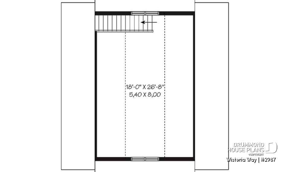 2nd level - Double car garage with bonus space in attic. - Wisteria Way