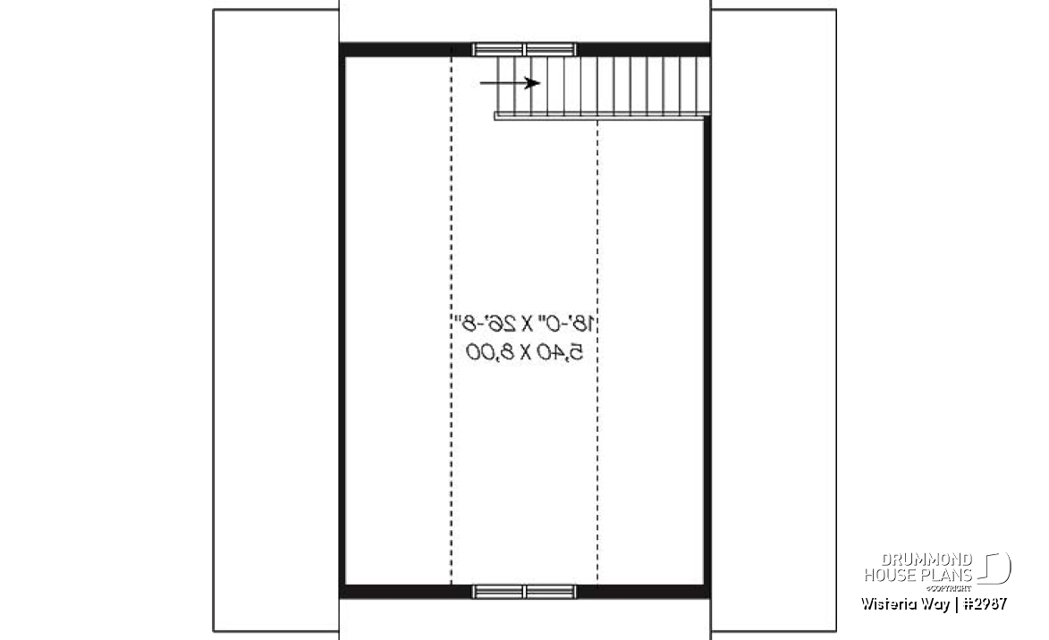 2nd level - Double car garage with bonus space in attic. - Wisteria Way