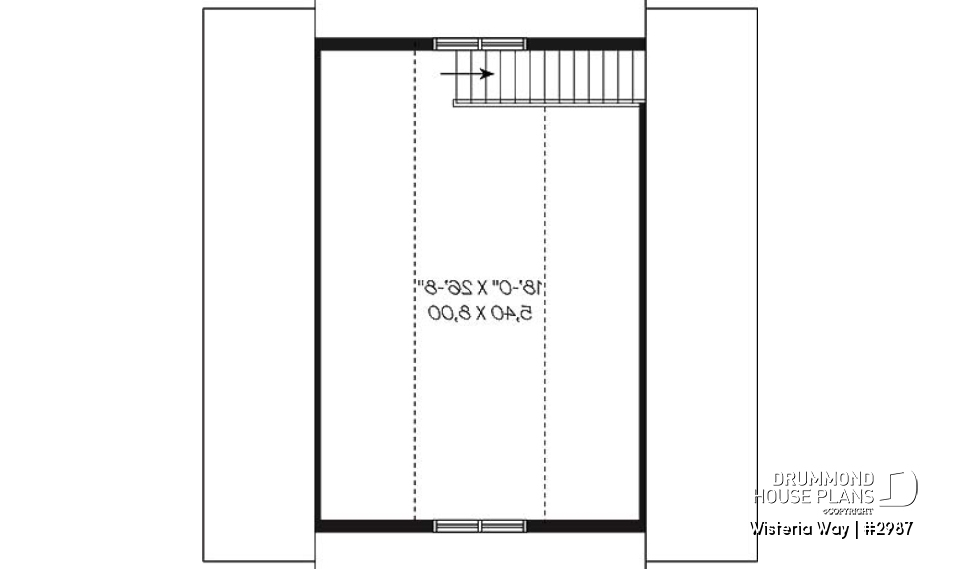 2nd level - Double car garage with bonus space in attic. - Wisteria Way