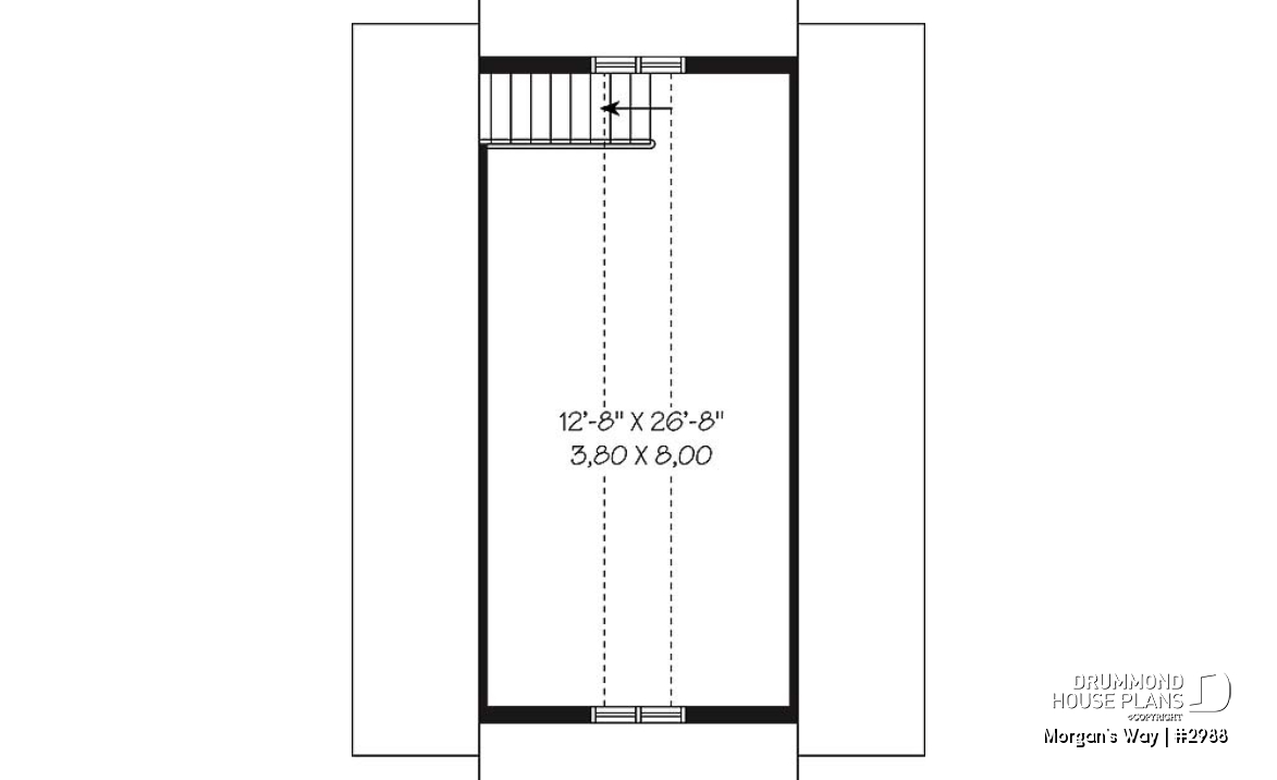 2nd level - Trasitional style double car garage with bonus space on attic. - Morgan's Way