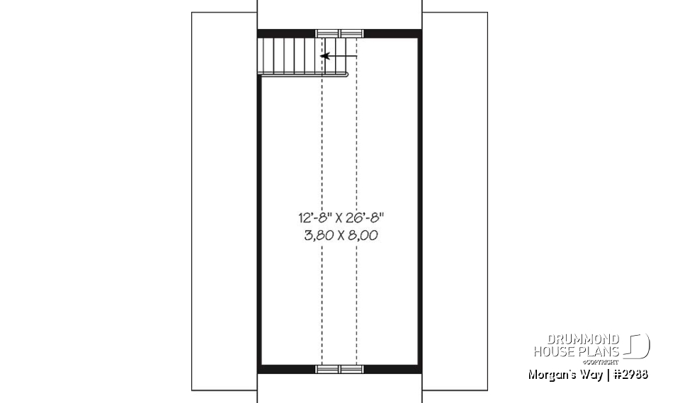 2nd level - Trasitional style double car garage with bonus space on attic. - Morgan's Way