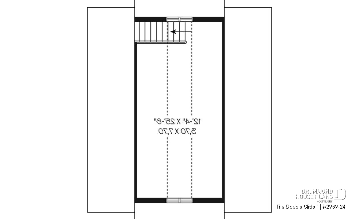 2nd level - Two-story garage plan with a versatile bonus loft—enhance your space in style! - The Double Glide 1
