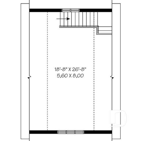 2nd level - 1-car garage with bonus storage upstairs - Holly Way