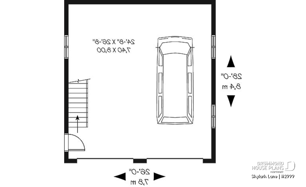 1st level - 2-story 2-car garage with 728 sq.ft. bonus space - Skylark Lane