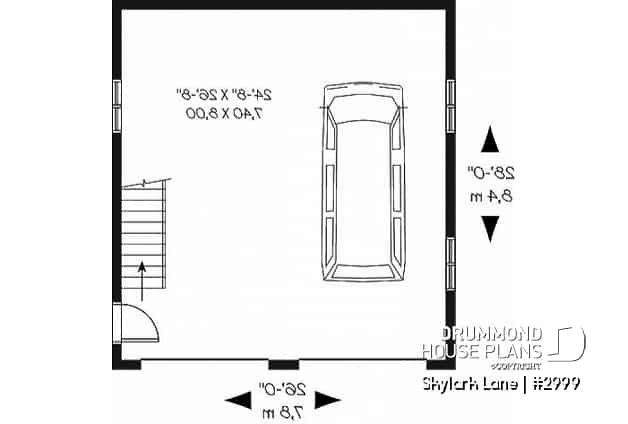 1st level - 2-story 2-car garage with 728 sq.ft. bonus space - Skylark Lane