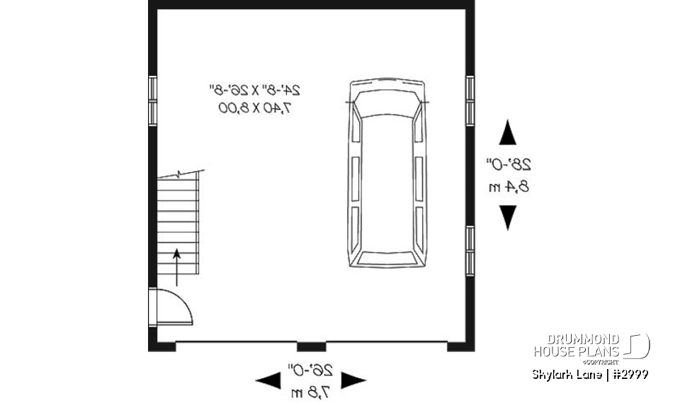 1st level - 2-story 2-car garage with 728 sq.ft. bonus space - Skylark Lane
