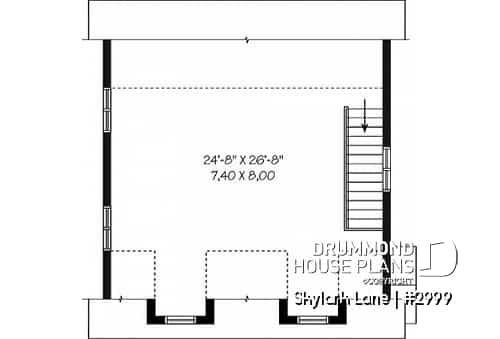 2nd level - 2-story 2-car garage with 728 sq.ft. bonus space - Skylark Lane