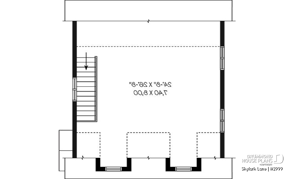 2nd level - 2-story 2-car garage with 728 sq.ft. bonus space - Skylark Lane