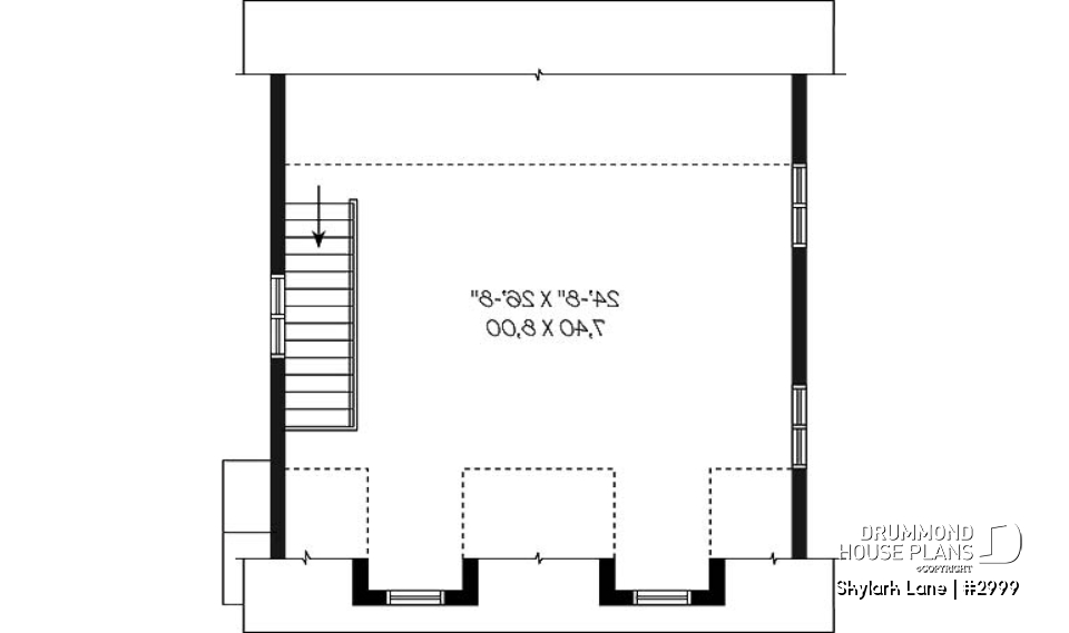 2nd level - 2-story 2-car garage with 728 sq.ft. bonus space - Skylark Lane
