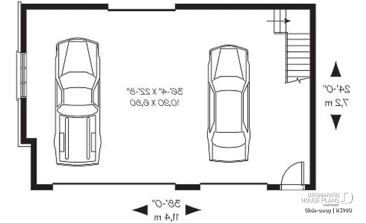 1st level - Large 3-car garage with bonus room on second floor - Glide-away