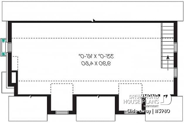 2nd level - Large 3-car garage with bonus room on second floor - Glide-away
