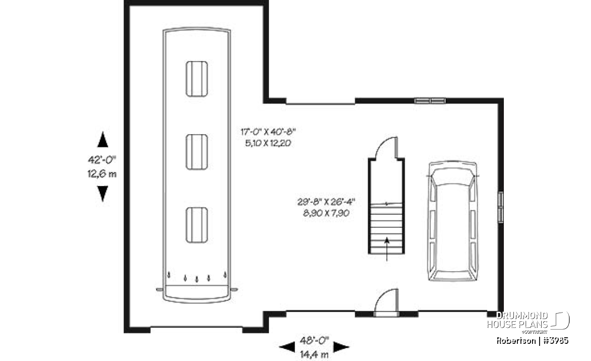 1st level - 3-car garage for RV, and regular cars, two-storey and barn style! - Robertson