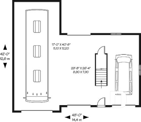 1st level - 3-car garage for RV, and regular cars, two-storey and barn style! - Robertson