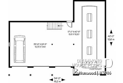 1st level - 4-car garage for RV and regular vehicles + large second floor bonus storage or room - Cottonwood
