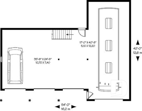 1st level - 4-car garage for RV and regular vehicles + large second floor bonus storage or room - Cottonwood