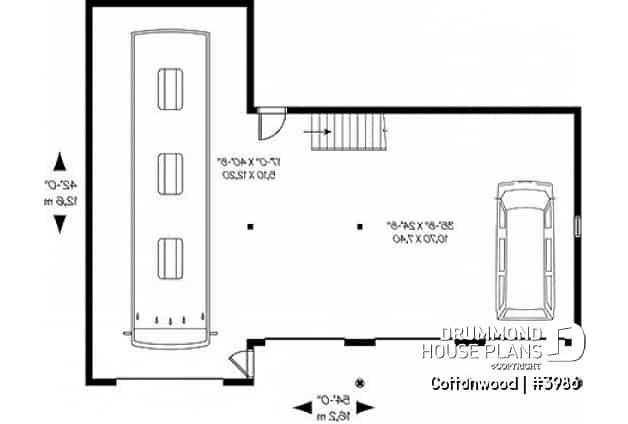 1st level - 4-car garage for RV and regular vehicles + large second floor bonus storage or room - Cottonwood