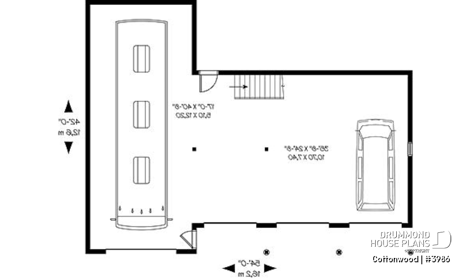 1st level - 4-car garage for RV and regular vehicles + large second floor bonus storage or room - Cottonwood