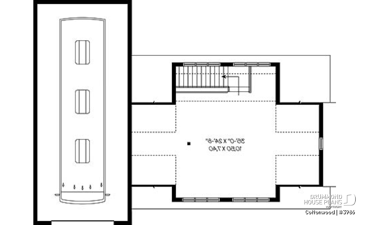 2nd level - 4-car garage for RV and regular vehicles + large second floor bonus storage or room - Cottonwood