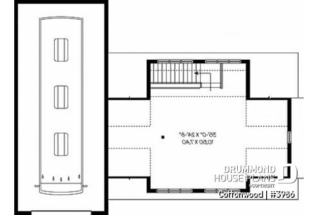 2nd level - 4-car garage for RV and regular vehicles + large second floor bonus storage or room - Cottonwood
