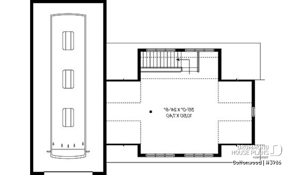 2nd level - 4-car garage for RV and regular vehicles + large second floor bonus storage or room - Cottonwood