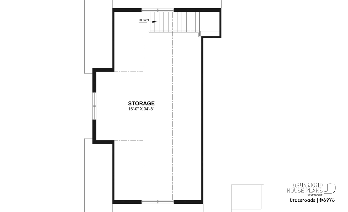 2nd level - 30x36 Country-Style Spacious 2-Car Garage with Loft Storage, Half Bath, Workshop Space and Covered Porch - Crossroads