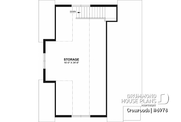 2nd level - 30x36 Country-Style Spacious 2-Car Garage with Loft Storage, Half Bath, Workshop Space and Covered Porch - Crossroads