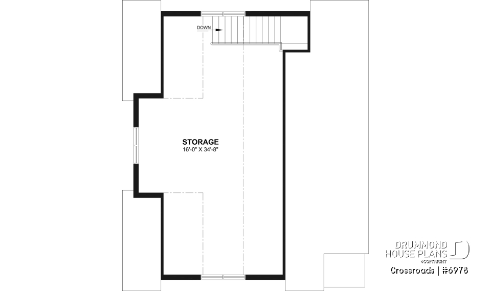2nd level - 30x36 Country-Style Spacious 2-Car Garage with Loft Storage, Half Bath, Workshop Space and Covered Porch - Crossroads