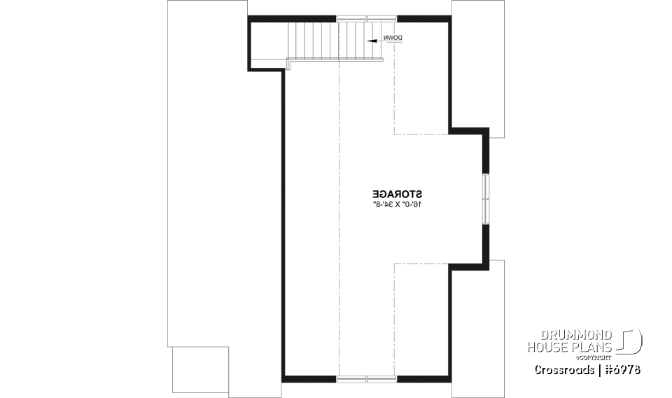 2nd level - 30x36 Country-Style Spacious 2-Car Garage with Loft Storage, Half Bath, Workshop Space and Covered Porch - Crossroads
