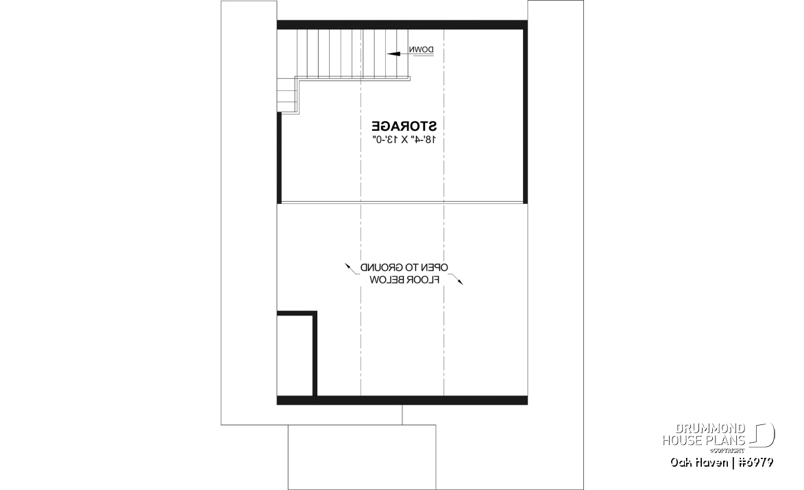 2nd level - Modern Farmhouse two-car garage design with bonus loft and half bath.  - Oak Haven