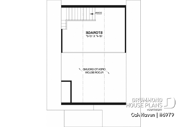 2nd level - Modern Farmhouse two-car garage design with bonus loft and half bath.  - Oak Haven