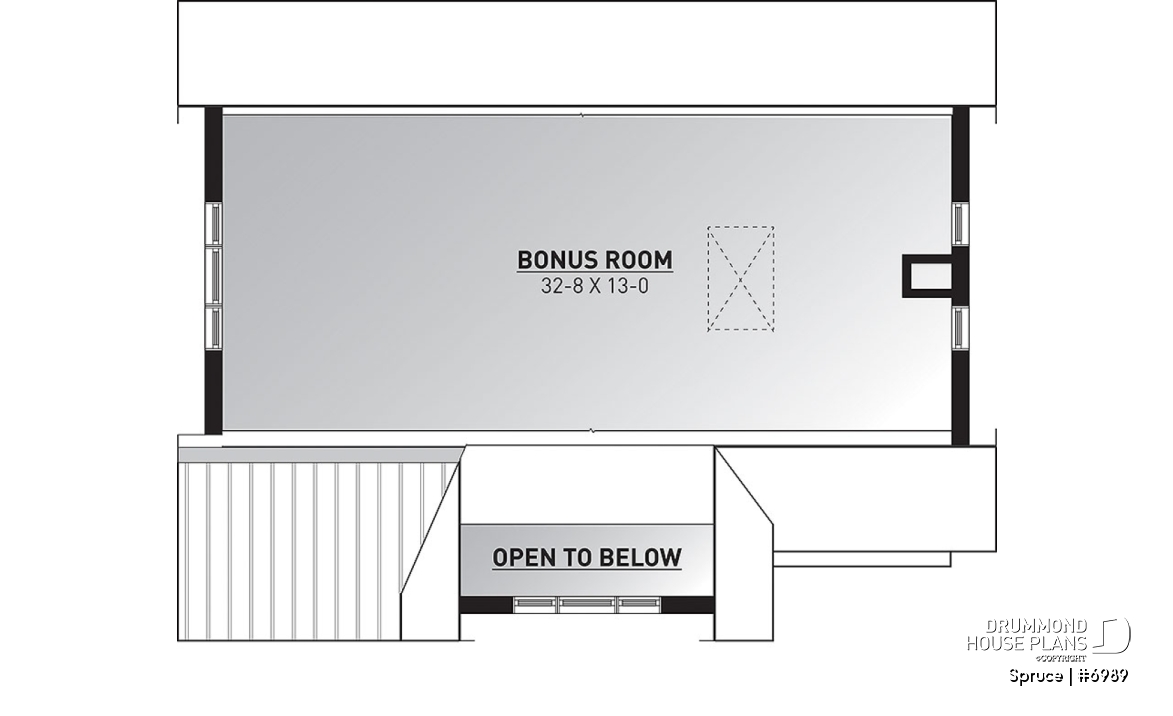 Bonus storage - Beautiful garage plan with workshop and wood stove. Storage area on second floor. - Spruce