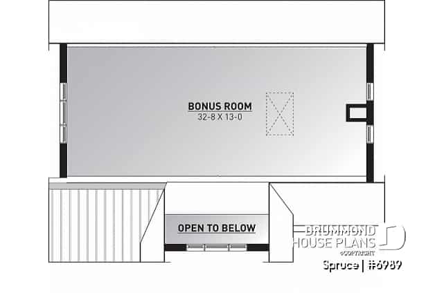 Bonus storage - Beautiful garage plan with workshop and wood stove. Storage area on second floor. - Spruce