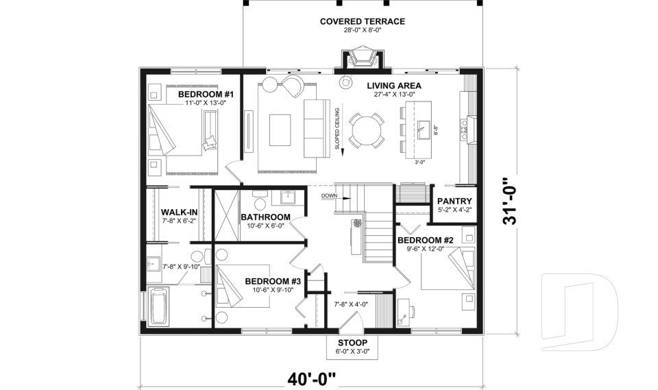 1st level - Basement foundation (Optional $) -  - Bonzai 4