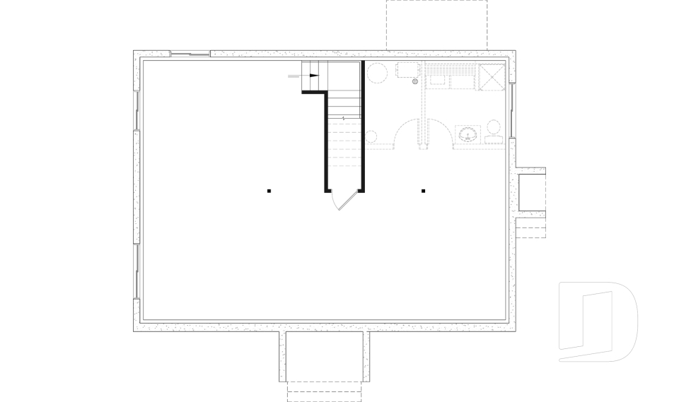Unfinished basement -  - Briere