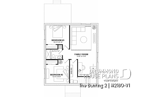 Finished basement - Compact and charming Cape Cod style home, bench seat in kitchen, optional finished basement ($), affordable  - The Bunting 2