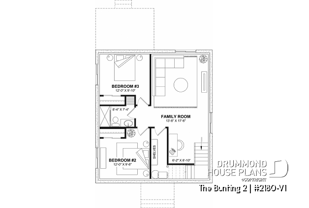 Finished basement (Optional $) - Compact and charming Cape Cod style home, bench seat in kitchen, optional finished basement ($), affordable  - The Bunting 2